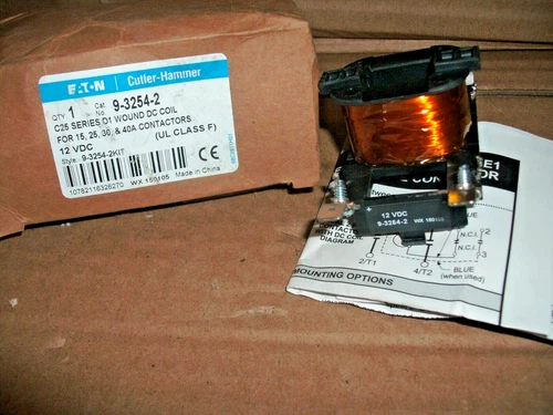 EATON CUTLER HAMMER 9-3254-2 12VDC C25 D1 COIL