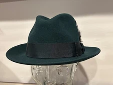 Bailey of Hollywood  Hat Fedora BLIXEN  100% Wool Spruce Dark Green  Large  NEW