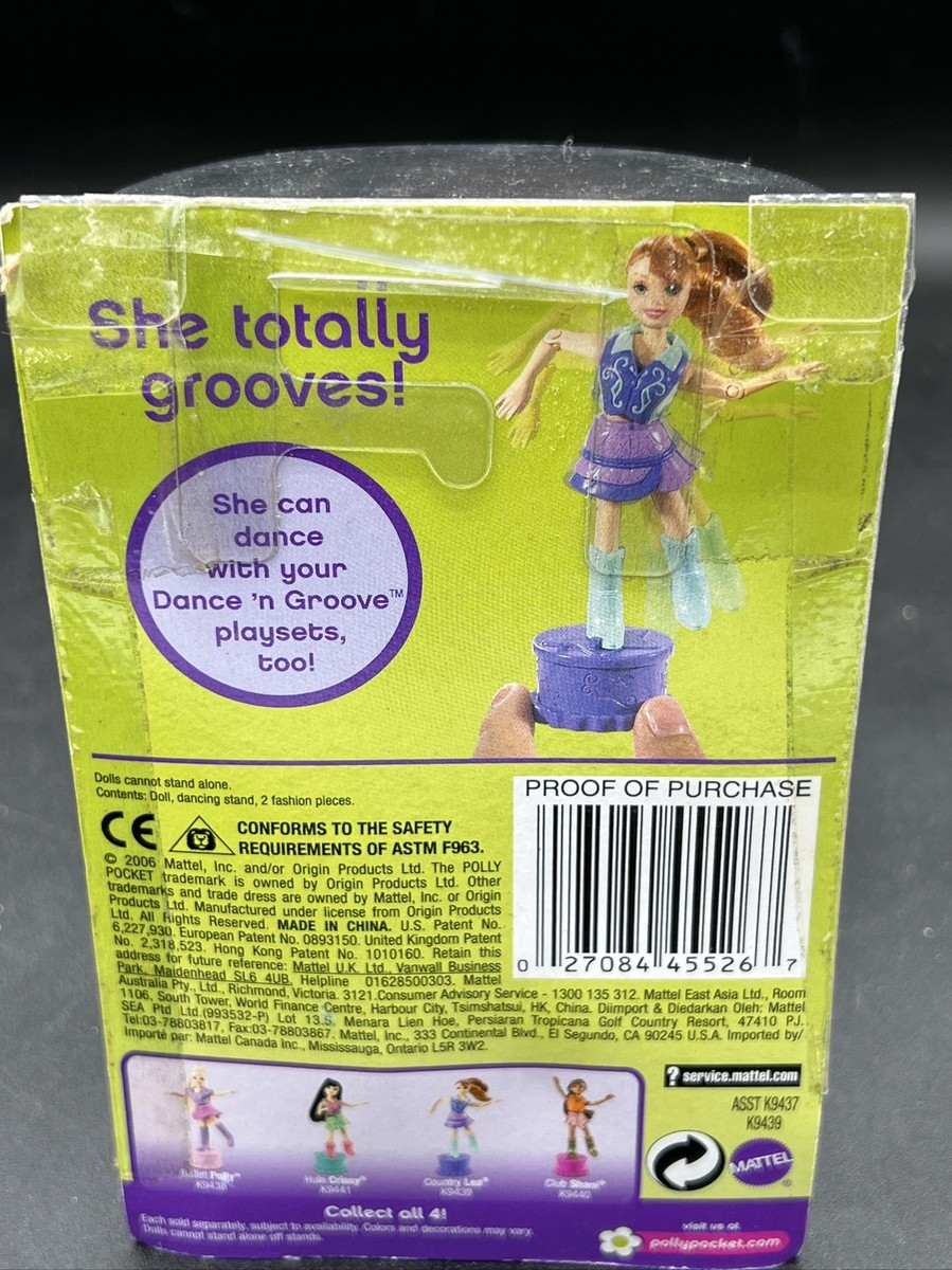 2006 Polly Pocket Mattel #k9439 DANCE 'N GROOVE Country LEA