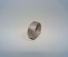 Silver Dyed Birch Wood Ring Bentwood Ring Handmade To Order Mens or Womens