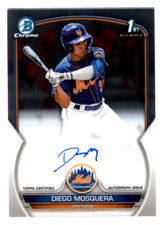 Diego Mosquera 2023 Bowman Chrome 1st Year Prospect Autograph Auto Mets #1
