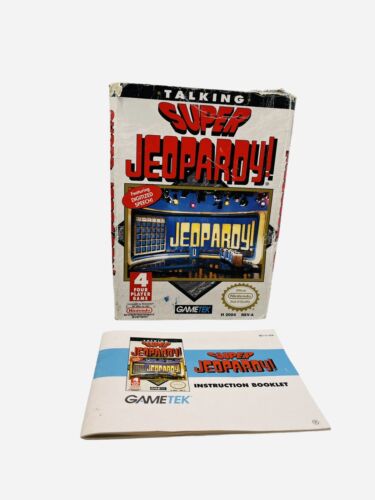 Nintendo Vintage Super Jeopardy authentique boîte et manuel UNIQUEMENT @@PAS DE JEU@@