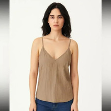 Urban Outfitters Lightweight Gold Cami, Medium