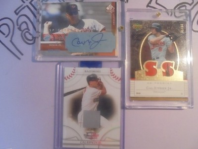 03 Cal Ripken Jr auto #250, 07 nice dual patch #34, free jersey card