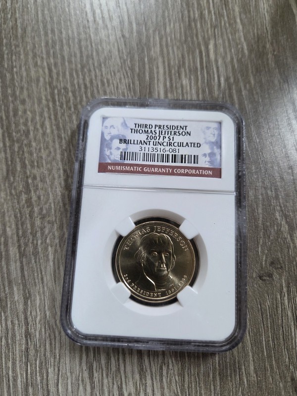 2007 D Position a Satin Finish John Adams Choice Uncirculat