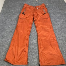 Volcom Sniper Snow Pants Orange 10K Waterproof Ski Snowboard Small H1351402