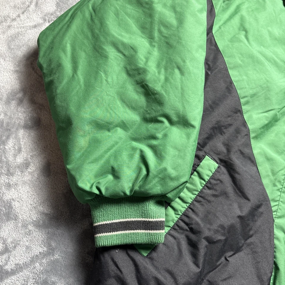 Chaqueta de Colección Philadelphia Eagles NFL Puffer Años 90 Para Hombre Capucha Grande Bordada Foto 2 de 4