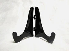 Mini stand for Small 3" plates and ornaments Black Plastic Folding