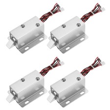 For DC 12V 0.3A Electromagnetic Magnetic Drawer Lock 4pcs