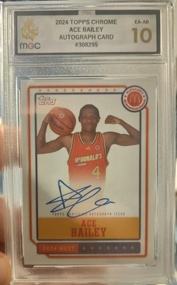  Ace Bailey Topps Chrome McDonalds All American On Card Autograph