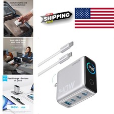 Laptop Charger 140W Max USB C Power Adapter for MacBook iPhone and More