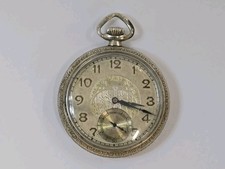 Vintage Elgin pocket watch, grade 291, mod.7, 16s, 7j, 1931 ,Runs