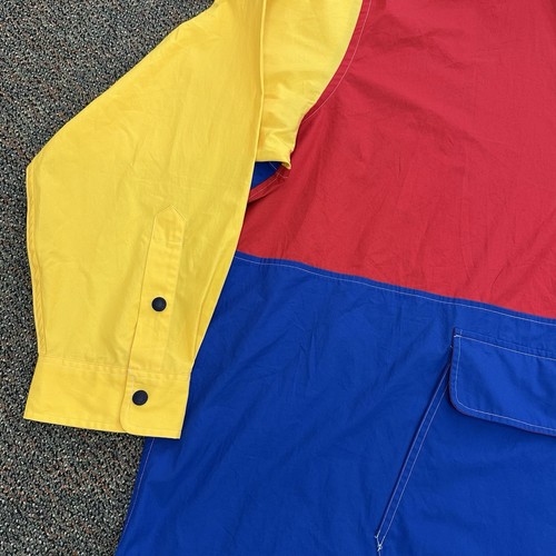 Ralph Lauren Polo Sport Mens 4XB Popover Shirt Hood Long Sleeve Multi 90s + Tag - Picture 4 of 20