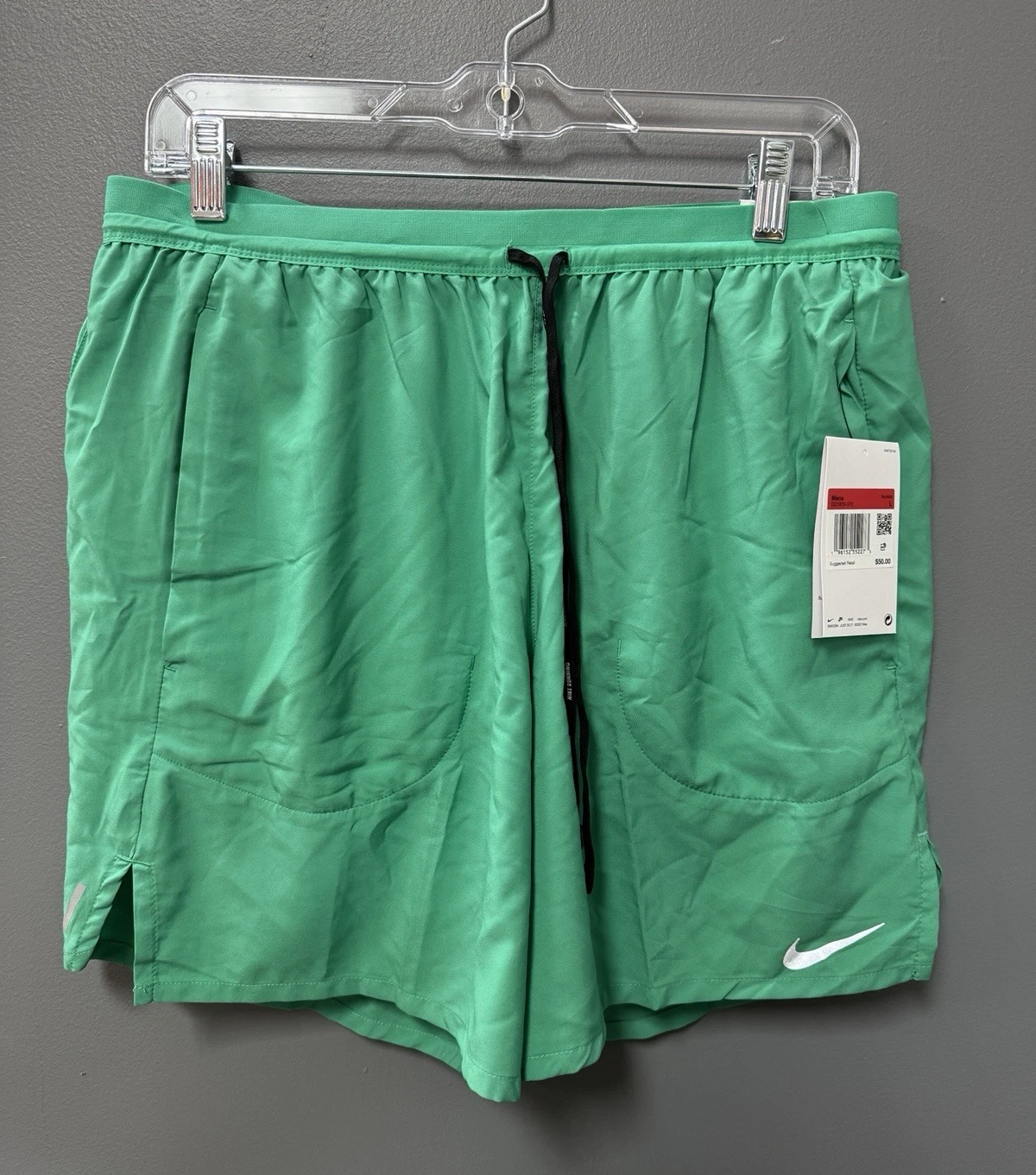 Nike Dri-FIT Flex Stride Brief-Lined Running Shorts Green Large DQ1819-372 New