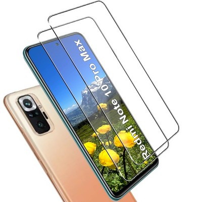 Für Redmi Note 10 Pro Max Echt Glas Display Schutz Panzerfolie 9H Schutzglas -2x