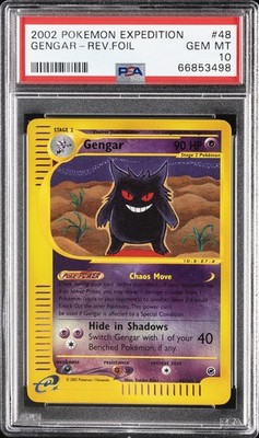 2002 POKEMON EXPEDITION #48 GENGAR-REVERSE FOIL PSA 10 | eBay