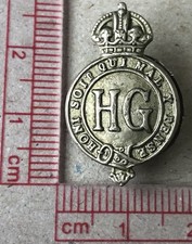 Vtg Og Home Guard HG Small Lapel Button Badge WW2 Home Front