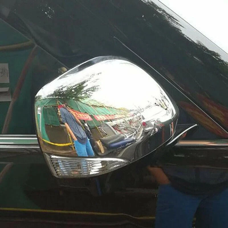 New Chrome ABS Side View Wing Mirror Cover Cap Trim For Nissan Armada 2017-2023 Foto 2 de 4