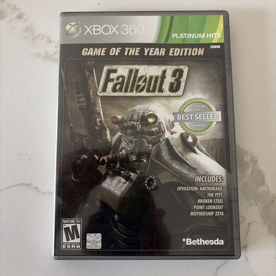 Fallout 3 Game Of The Year Edition (Microsoft Xbox 360, 2009) COMPLETE & TESTED!
