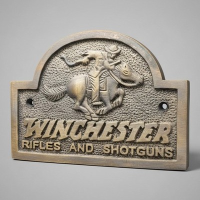 Winchester 1866 Rifles & Shotguns Solid Brass Plaque