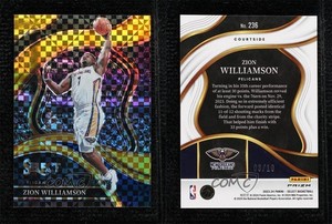 2023-24 Panini Select Courtside Gold Prizm /10 Zion Williamson #236