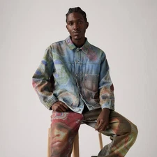 Denim Tears X Levi’s Big Chief Demond 568 Denim Jeans & Jacket Set - Multicolor