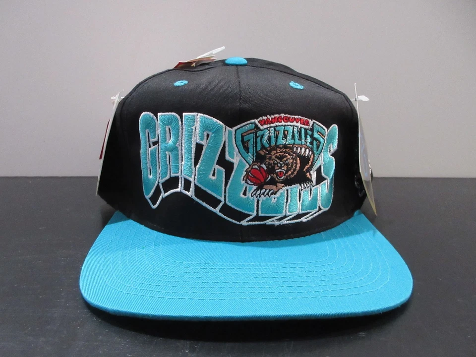 DE COLECCIÓN Memphis Grizzlies Gorra Gorra Snap Back Negro Verde Baloncesto Niños Niños Años 90 Foto 2 de 4