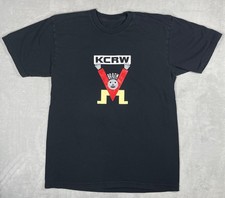 KCRW 89.9 FM Graphic T Shirt Men Medium Black Radio Station Tee Los Angeles