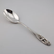 International Silver Iris Sterling Silver Oval Soup Spoon - 6 3/4" - No Monogram