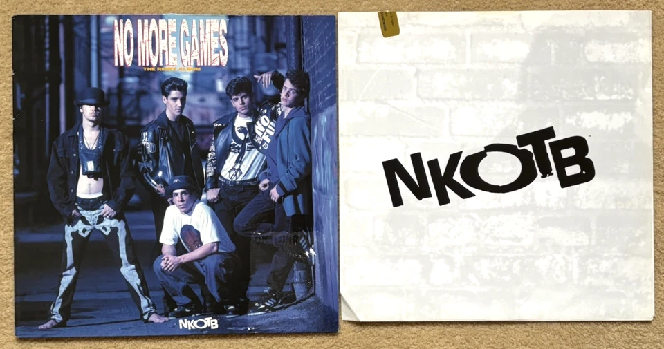 NEW KIDS ON THE BLOCK - No More Games: Remix Album (1991) Vinyl LP Record. NKOTB - Image 3 of 4