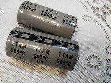 IC Illinois Axial Electrolytic Capacitor 5000uF 5 5 v Series TTAM 2-PCS NOS