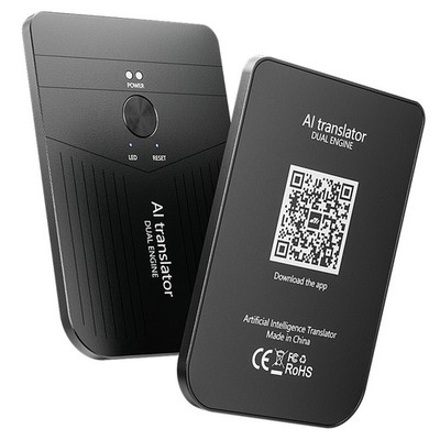 Slim Magnetic AI Language Translator 136 Languages Supported for Travel Business
