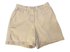 Vintage Ralph Lauren Walking Shorts Womens 6 Khaki 100 Cotton 80s 90s Chinos