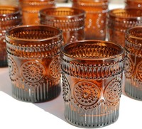 Teelichthalter Glas 12Er-Set Braun Tischdekoration FüR Zuhause 12 StüCk