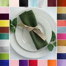 100 Premium Polyester 20x20" Wedding NAPKINS Party Table Linens Catering