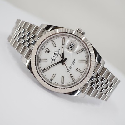 ROLEX DATEJUST 41 126334 STAHL/WEIßGOLD BOX,PAPIERE ERSTKAUFRECHNUNG AUS 07/2020