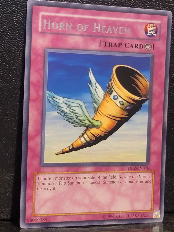 Yugioh Dark Beginning 2 Horn Of Heaven DB2-EN076 Rare Trap Unlimited LP - Image 2 of 3