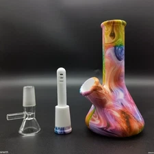 NEW 4.7 inch Silicone Smoking Hookah Water Pipe Bong Bubbler Shisha with Bowl US