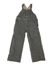 Dickies Denim Bib Overalls Mens Adjustable Straps Blue Work Wear Size 38 x 30