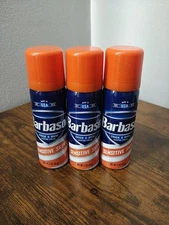 3 Pack Barbasol Sensitive Skin Thick & Rich Shaving Cream Travel Size 6 Oz Total