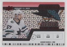 2022 Credentials Debut Ticket Access Horizontal Red 135/299 Adam Raska #138 11gg