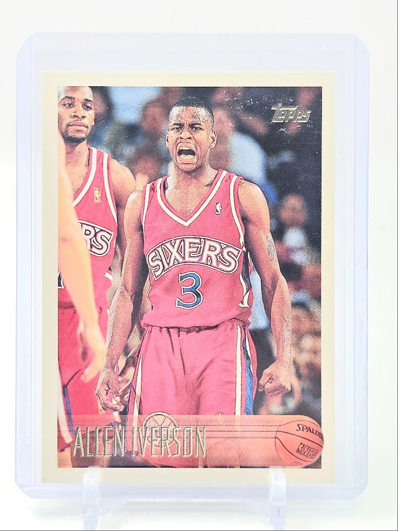 ALLEN IVERSON 1996-97 TOPPS BASKETBALL ROOKIE 76ERS #171 Q6004