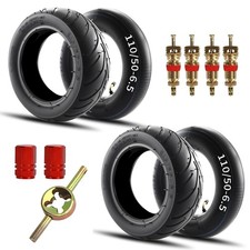 110-50-6.5 Outer Tyre and Inner Tube with Angled Valve Stemnner for 38cc 47cc...