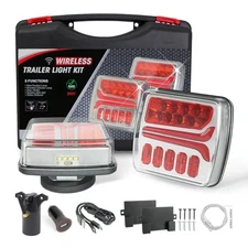 Wireless Trailer Lights Kit, Magnetic Tail Light for Trailer, USB-C 