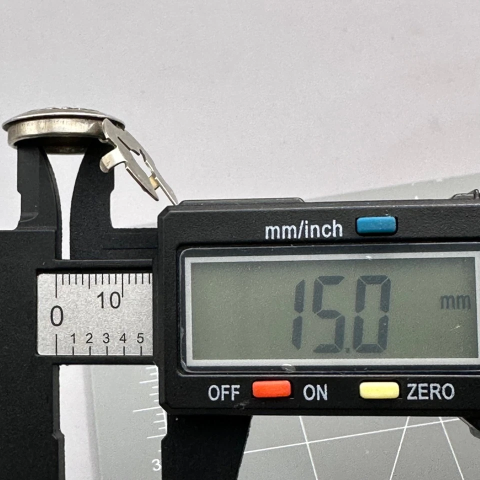 Juego de 3 cubiertas de botón a presión redondas de molinete para un máximo de 15 mm Foto 4 de 4