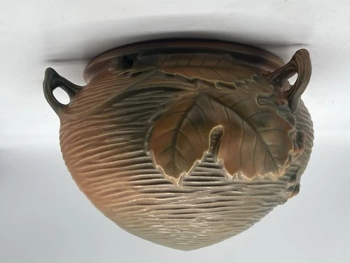 Vintage Roseville Pottery Bushberry Hanging Basket