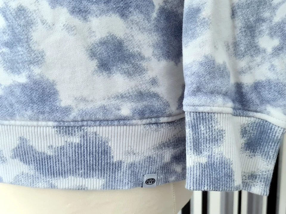 Animal Organic Cotton Blue & White Clouds / Tie-dye Sweatshirt - Size 12 - Image 4 of 4