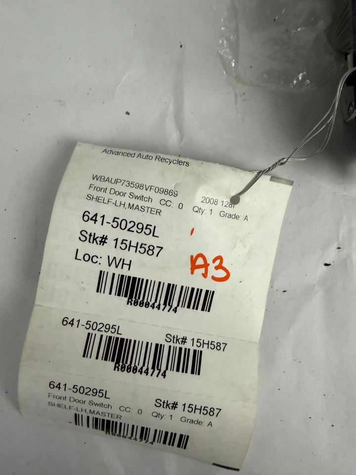Interruptor de controle de janela mestre dianteiro esquerdo do lado do motorista BMW 128i 2008 - 2013 fabricante de equipamento original - Imagem 4 de 4