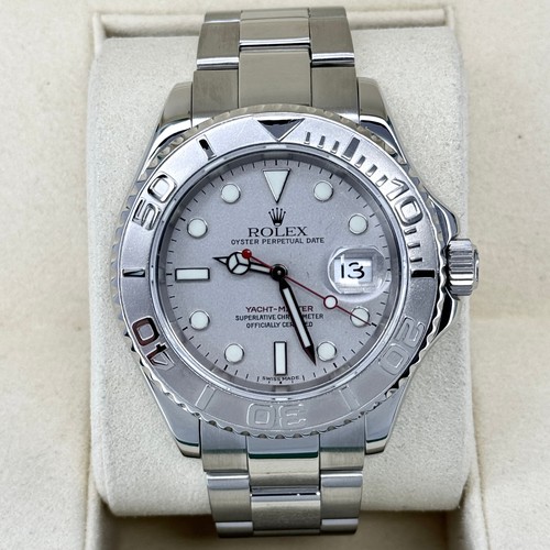 Rolex Yacht-Master 40 Platinum Bezel 40mm Silver Dial Stainless Steel 2004 16622