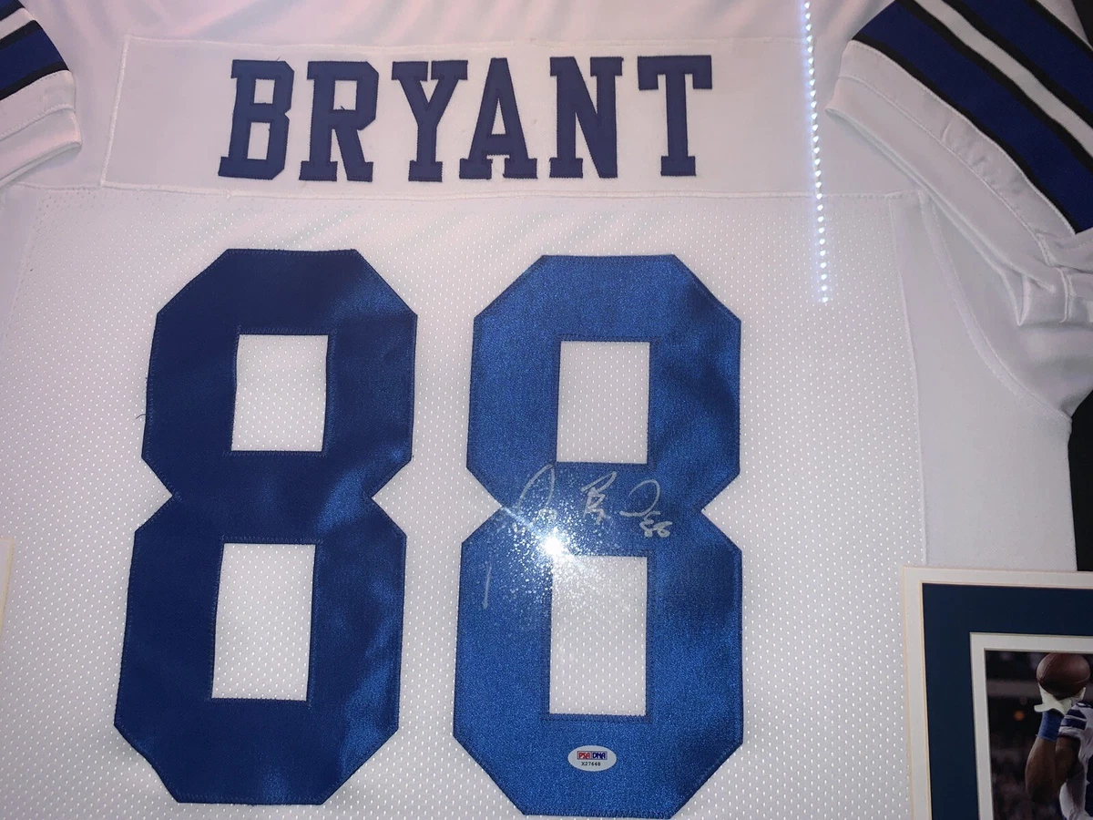 Dez Bryant Autographed & Framed White Dallas Cowboys Jersey Auto PSA COA